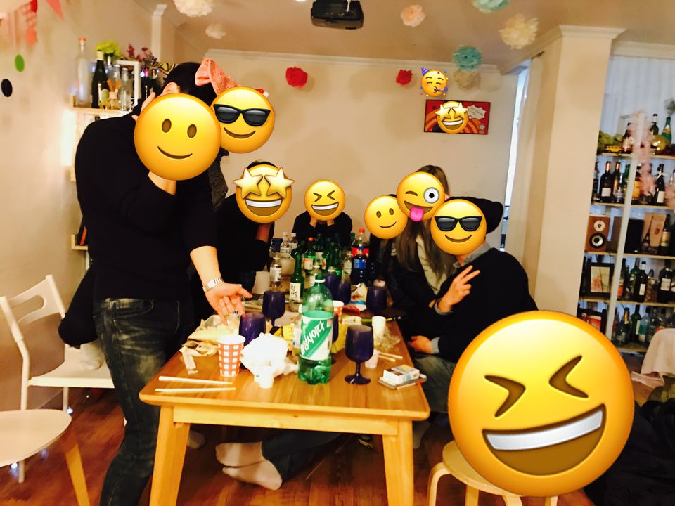 지난 아무사람대잔치 — 건배 준비 완료